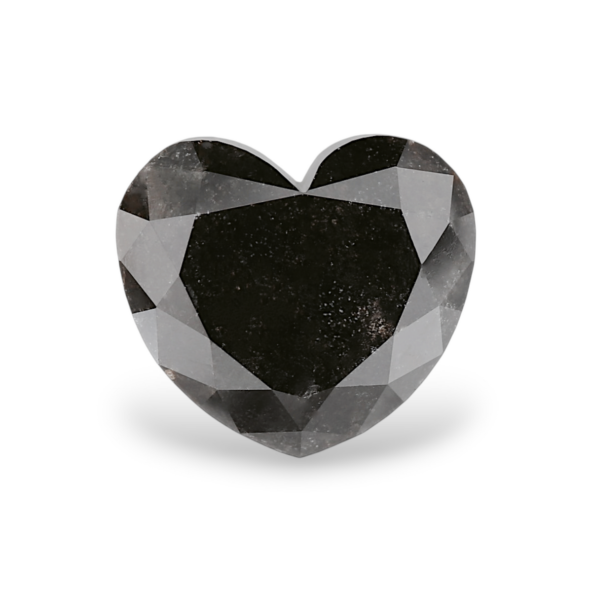 4.12 Carat Natural Black Heart Diamond GIA