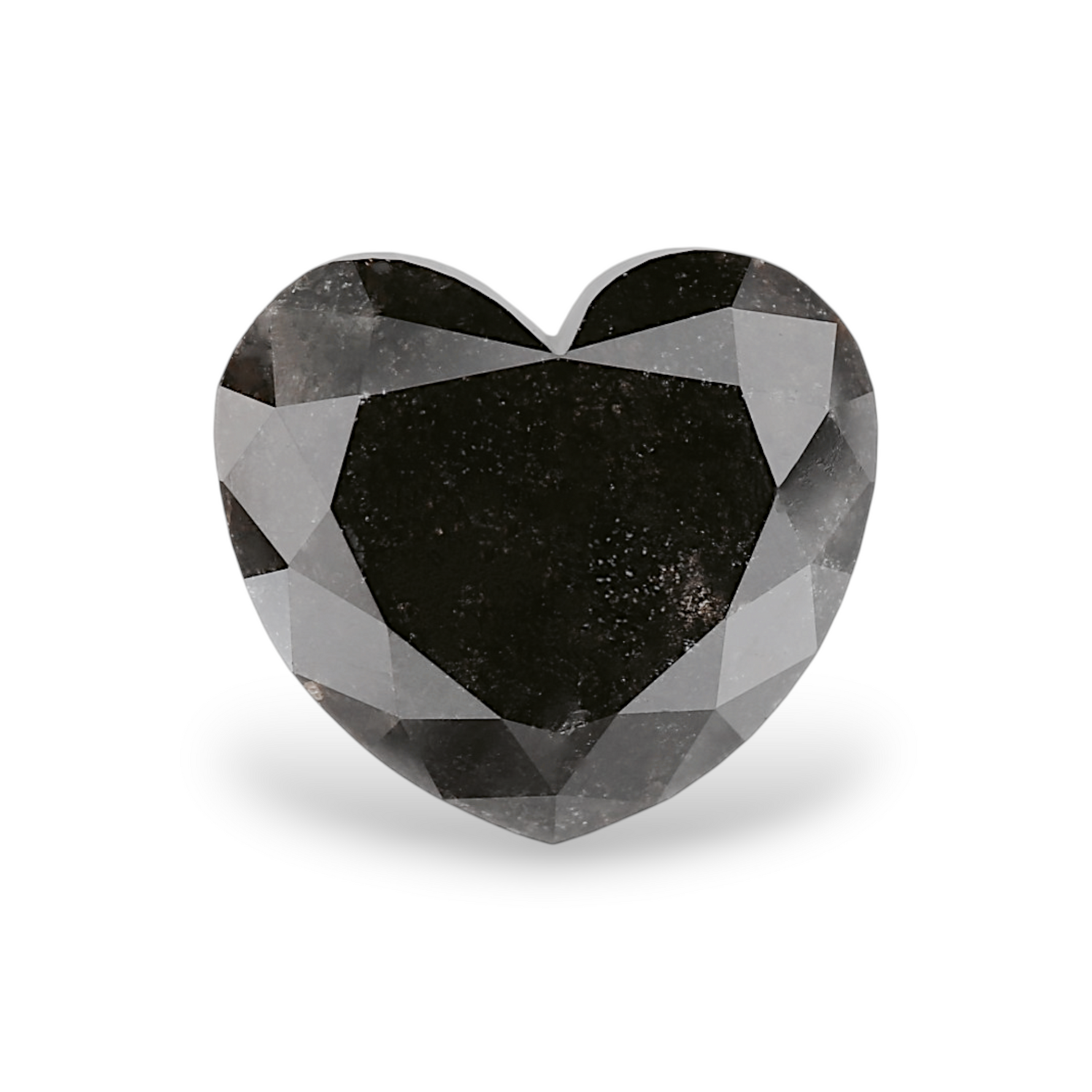 4.12 Carat Natural Black Heart Diamond GIA