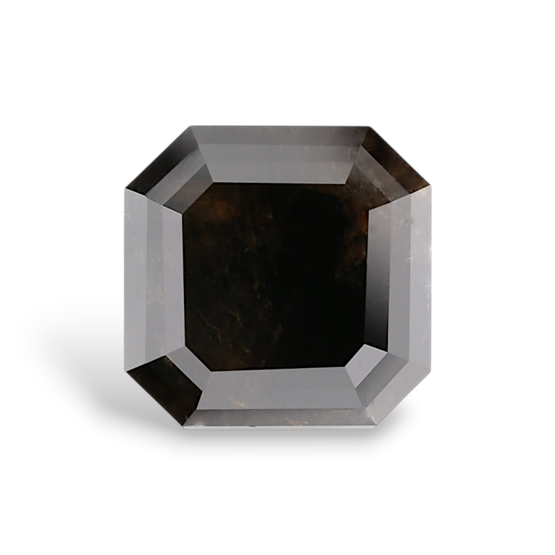 3.1 Carat Natural Black Sq emerald Diamond GIA