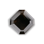 3.1 Carat Natural Black Sq emerald Diamond GIA