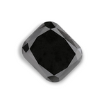 2.56 Carat Natural Black Cushion Diamond GIA