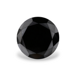 1.65 Carat Natural Black Round Diamond GIA