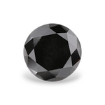 2.04 Carat Natural Black Round Diamond GIA