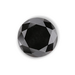 2.04 Carat Natural Black Round Diamond GIA