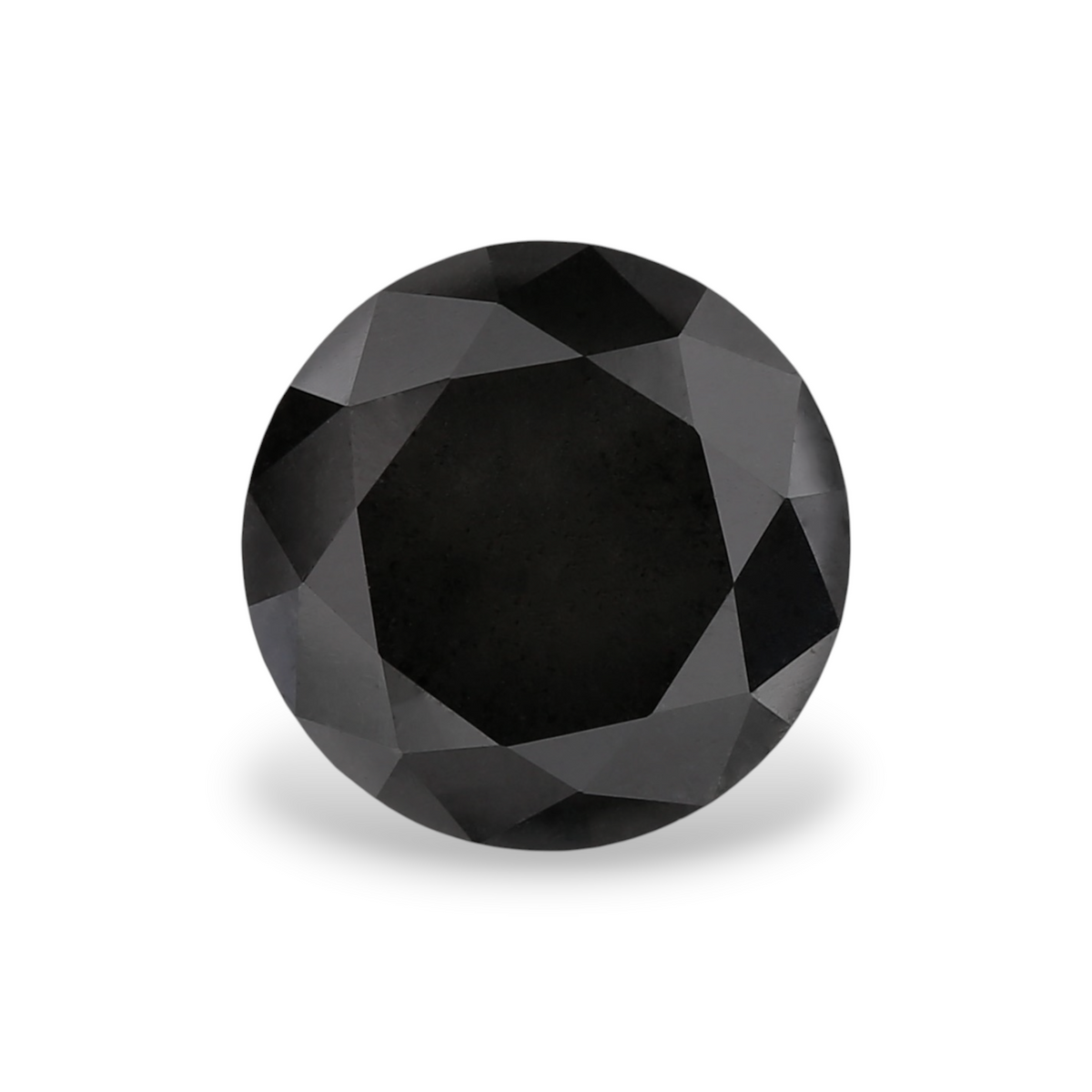 1.93 Carat Natural Black Round Diamond GIA