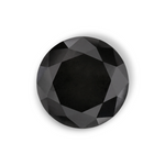 1.93 Carat Natural Black Round Diamond GIA
