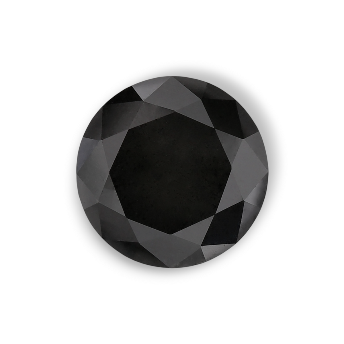 1.93 Carat Natural Black Round Diamond GIA