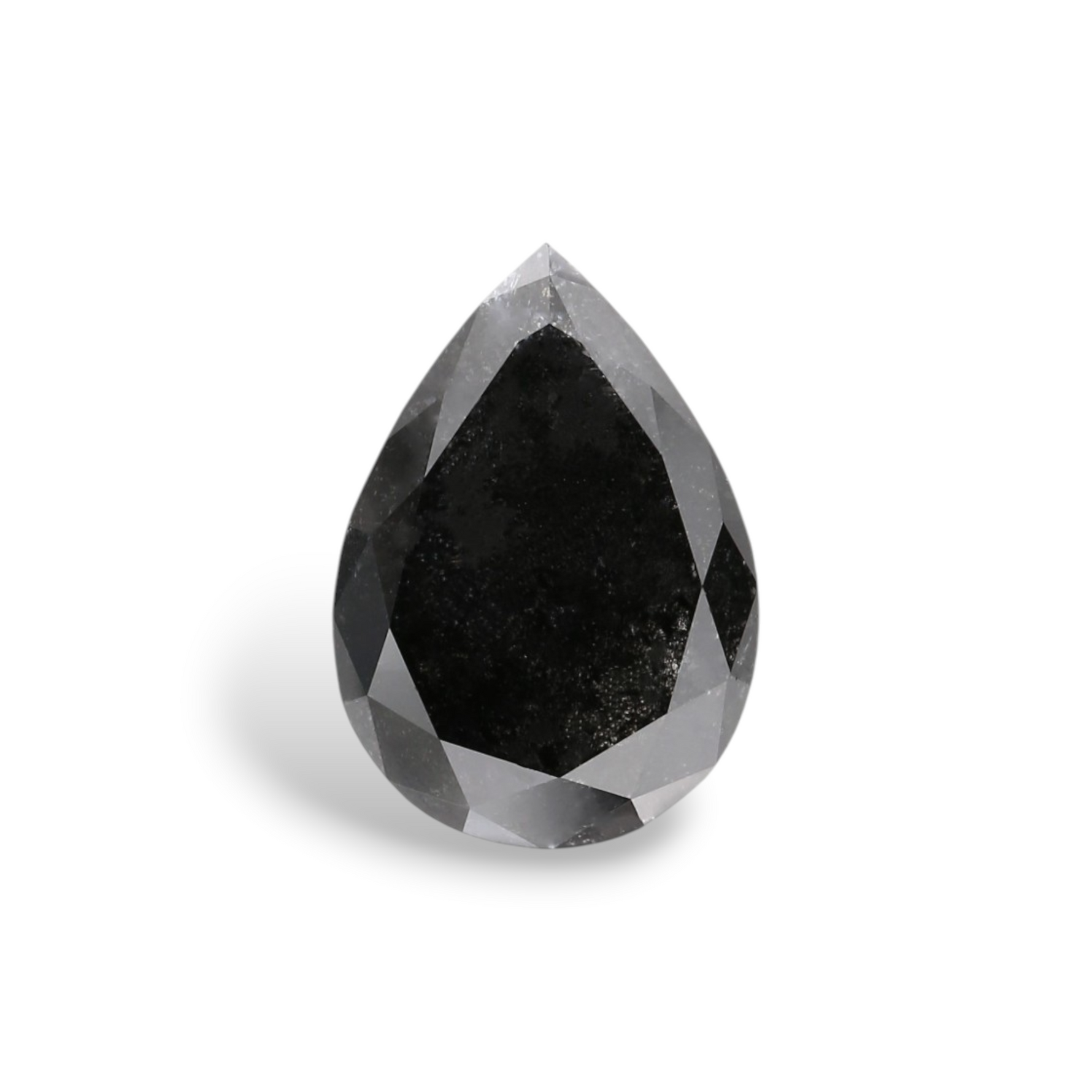 2.33 Carat Natural Black Pear Diamond GIA