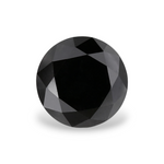 1.07 Carat Natural Black Round Diamond GIA