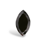 2.88 Carat Natural Black Marquise Diamond GIA