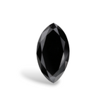 1.62 Carat Natural Black Marquise Diamond GIA