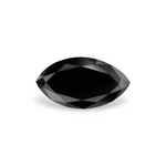 1.62 Carat Natural Black Marquise Diamond GIA