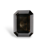 2.84 Carat Natural Black Emerald Diamond GIA