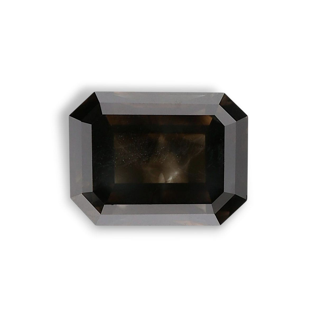 2.84 Carat Natural Black Emerald Diamond GIA