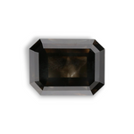 2.84 Carat Natural Black Emerald Diamond GIA