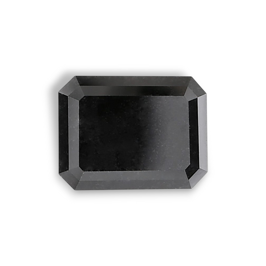 2.53 Carat Natural Black Emerald Diamond GIA