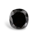2.87 Carat Natural Black Cushion Diamond GIA