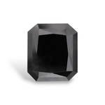 2.23 Carat Natural Black Radiant Diamond GIA