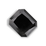 2.23 Carat Natural Black Radiant Diamond GIA