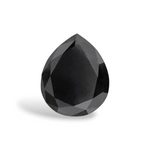 1.93 Carat Natural Black Pear Diamond GIA