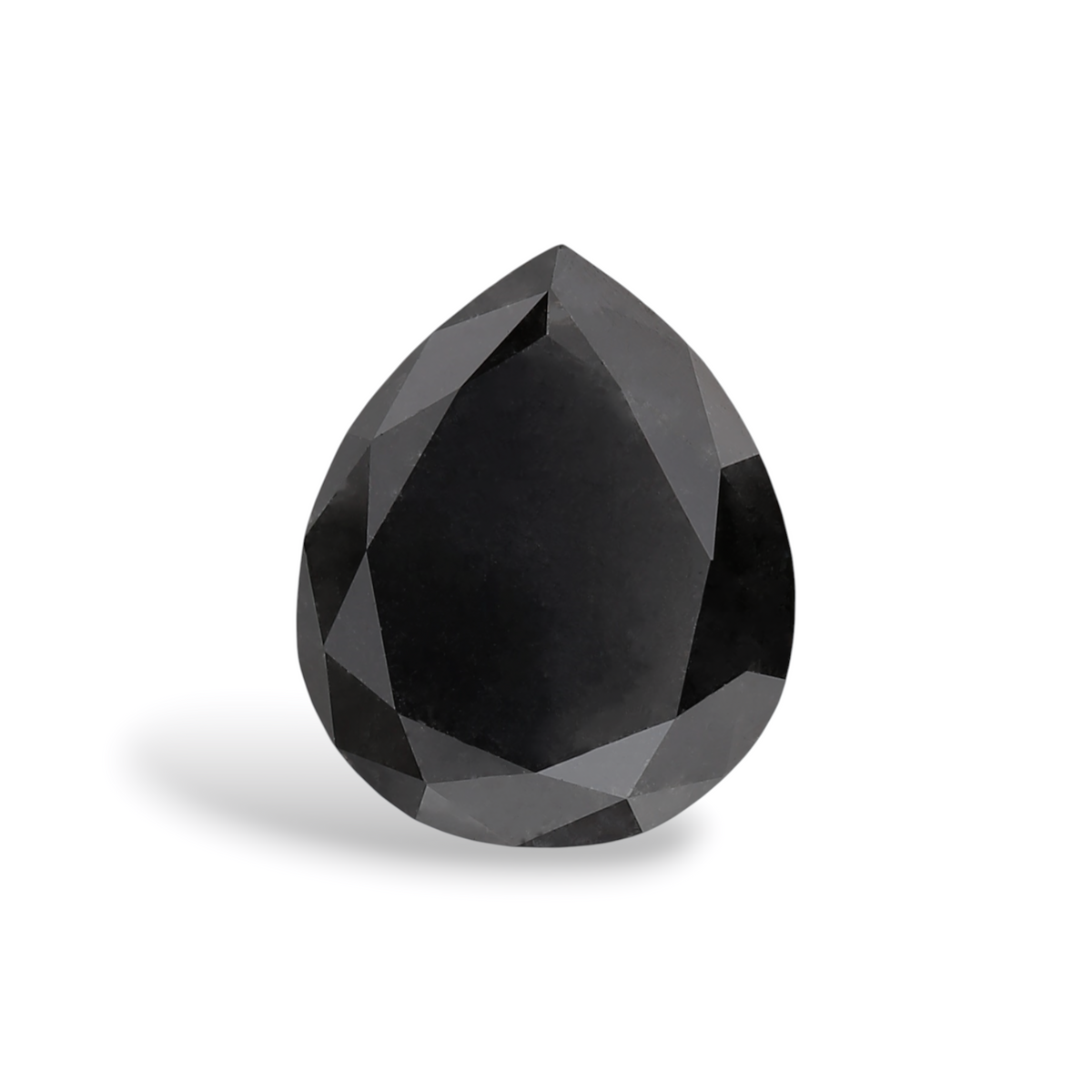 1.93 Carat Natural Black Pear Diamond GIA