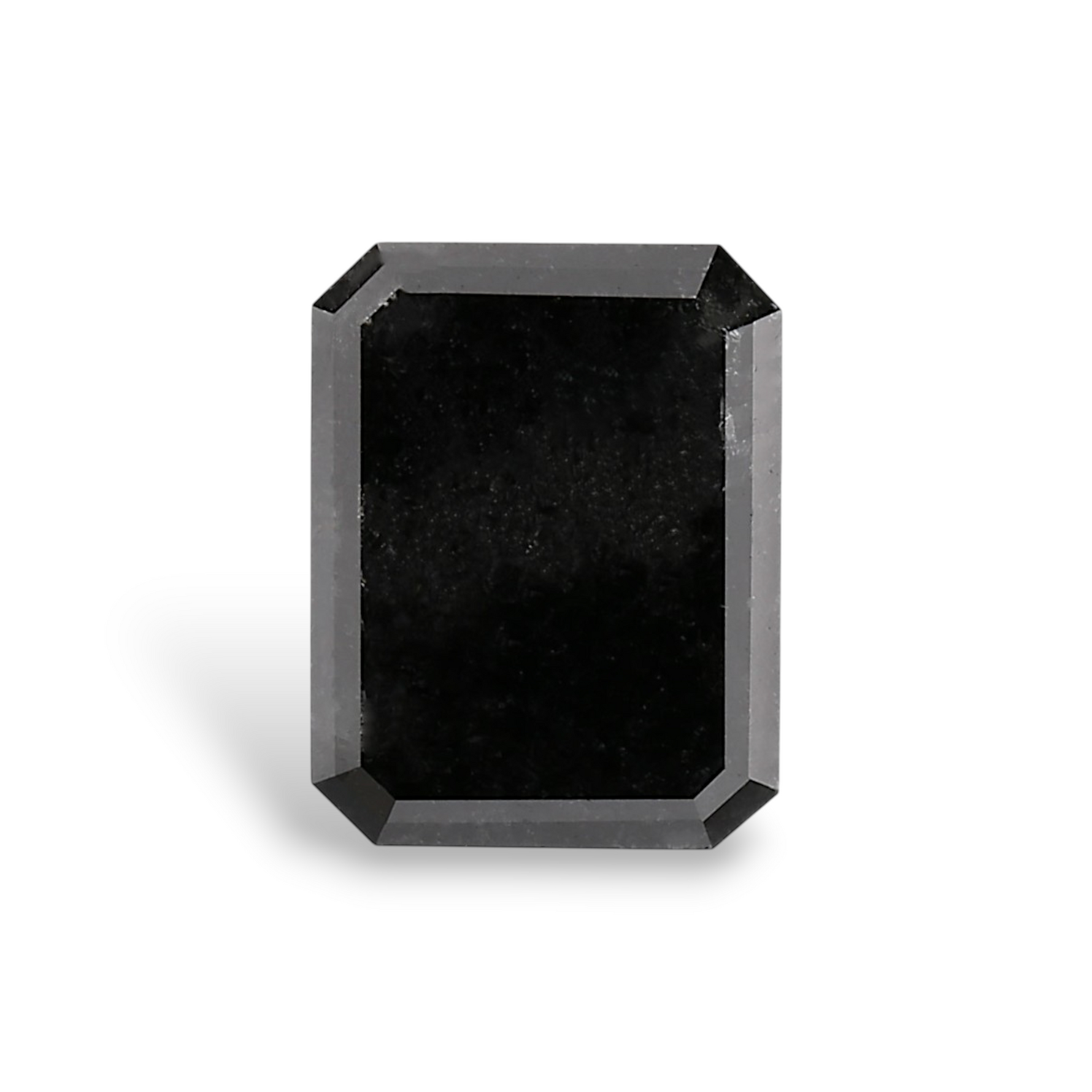 2.66 Carat Natural Black Emerald Diamond GIA