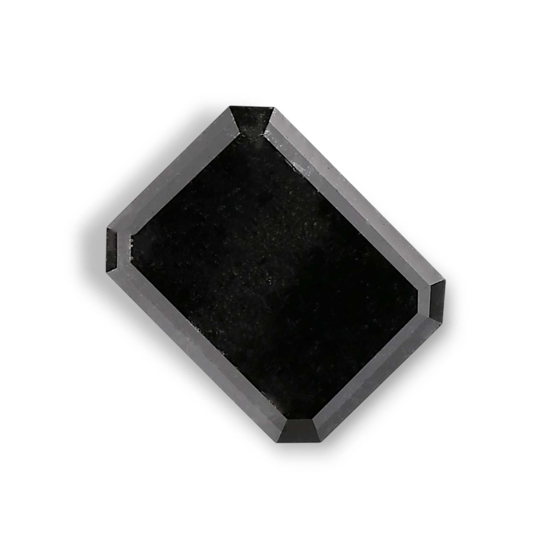 2.66 Carat Natural Black Emerald Diamond GIA