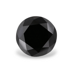 1.08 Carat Natural Black Round Diamond GIA