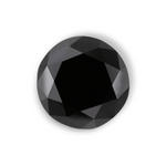 1.08 Carat Natural Black Round Diamond GIA