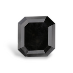 3.11 Carat Natural Black Sq emerald Diamond GIA