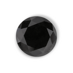 1.97 Carat Natural Black Round Diamond GIA