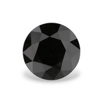 1.7 Carat Natural Black Round Diamond GIA