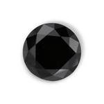 1.4 Carat Natural Black Round Diamond GIA