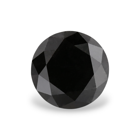 1.03 Carat Natural Black Round Diamond GIA
