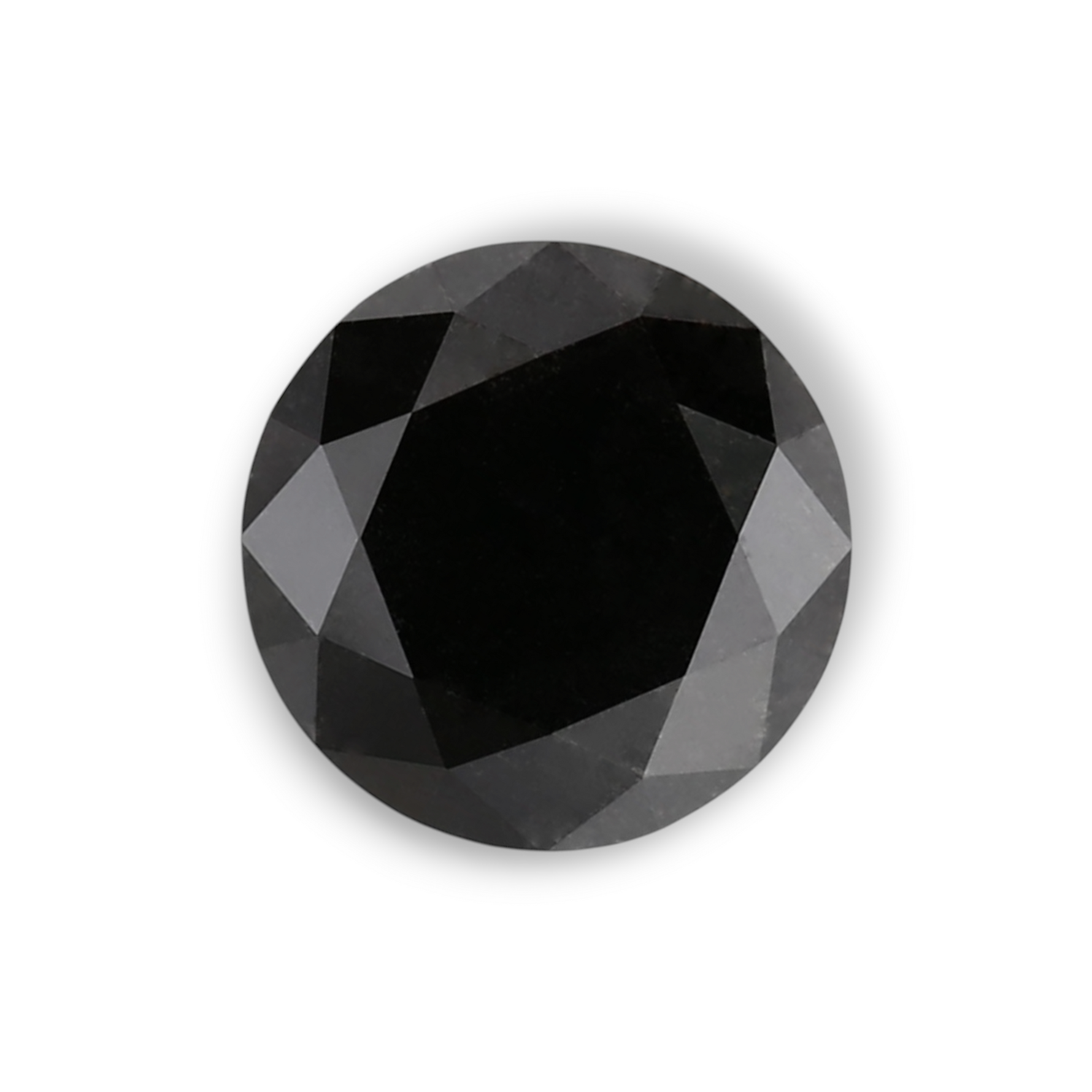 1.03 Carat Natural Black Round Diamond GIA