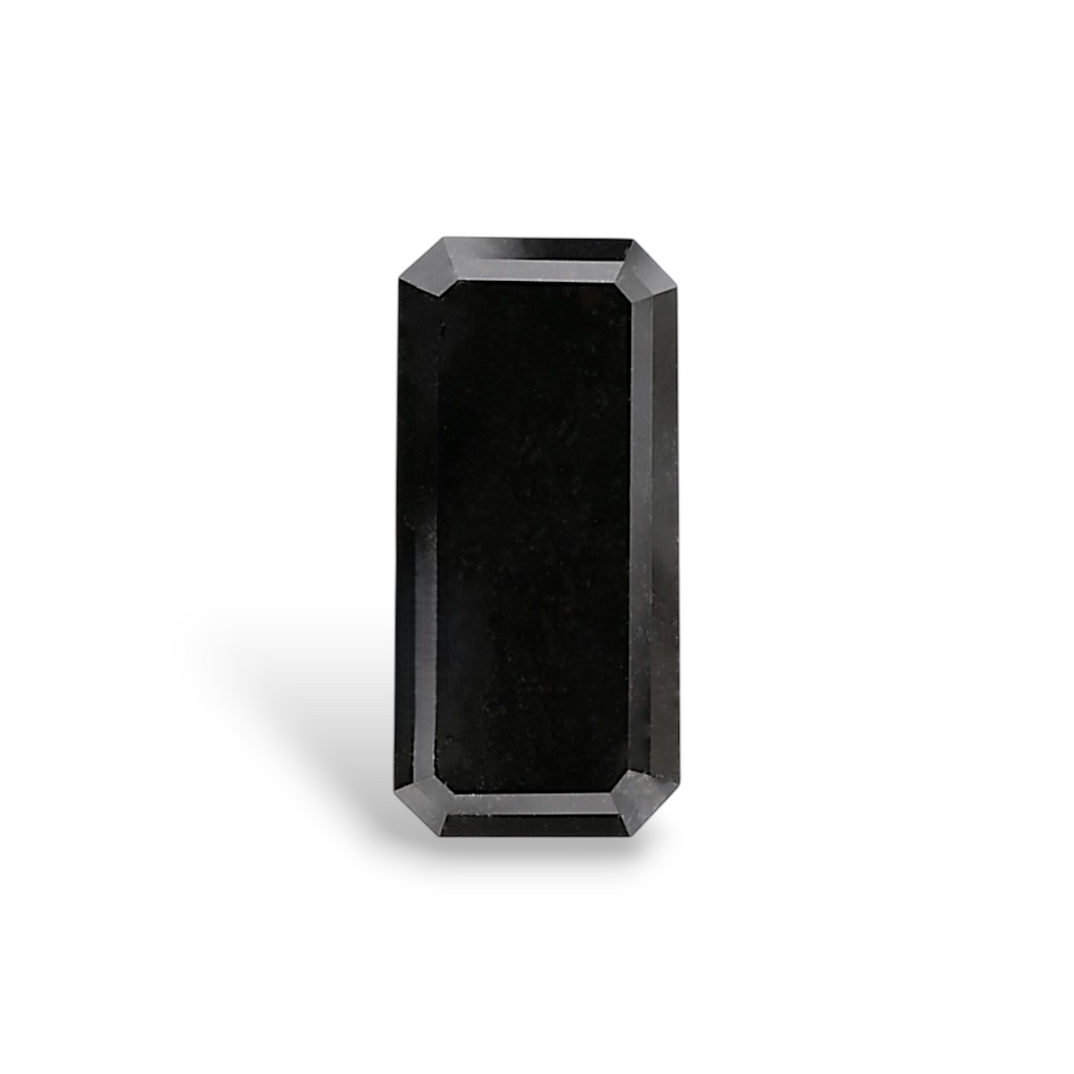 3.47 Carat Natural Black Emerald Diamond GIA