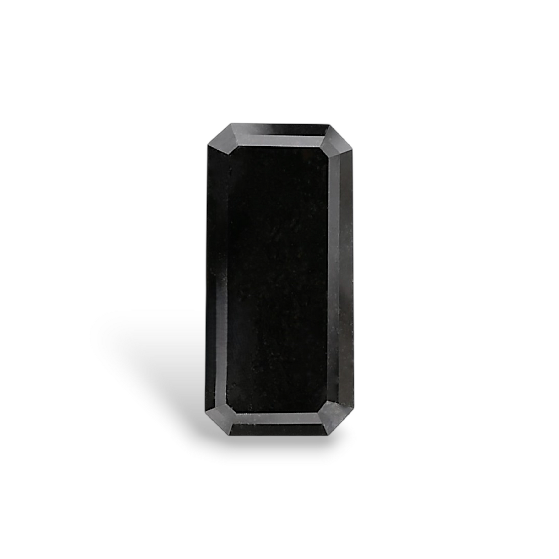 3.47 Carat Natural Black Emerald Diamond GIA