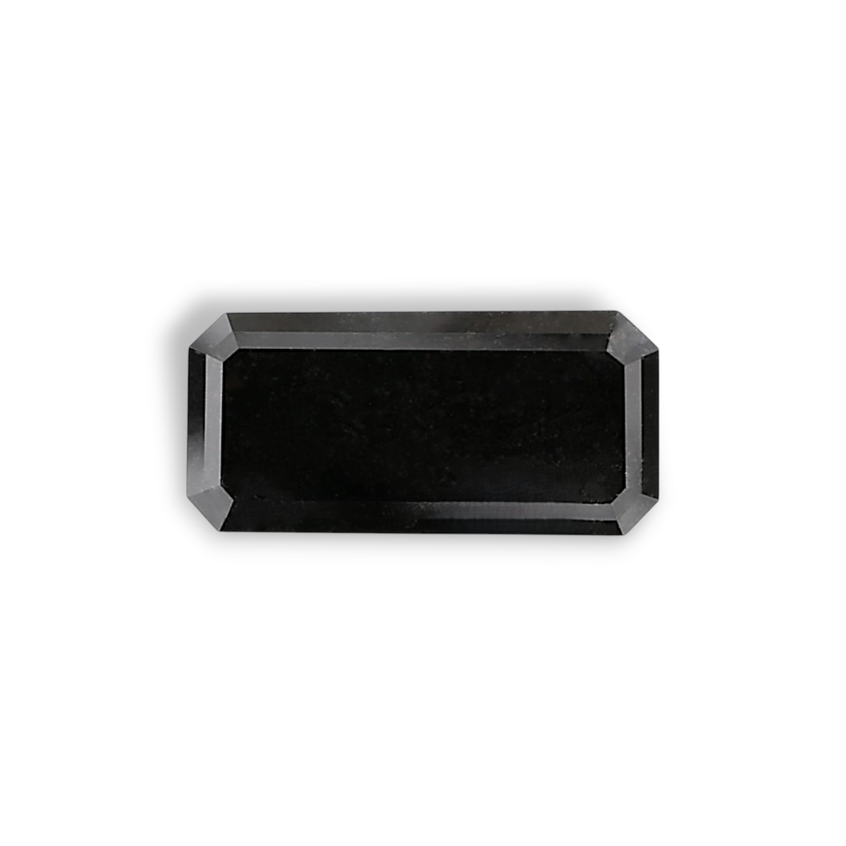 3.47 Carat Natural Black Emerald Diamond GIA