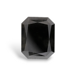 2.64 Carat Natural Black Radiant Diamond GIA