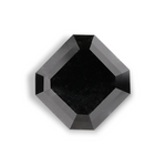 4.58 Carat Natural Black Sq emerald Diamond GIA
