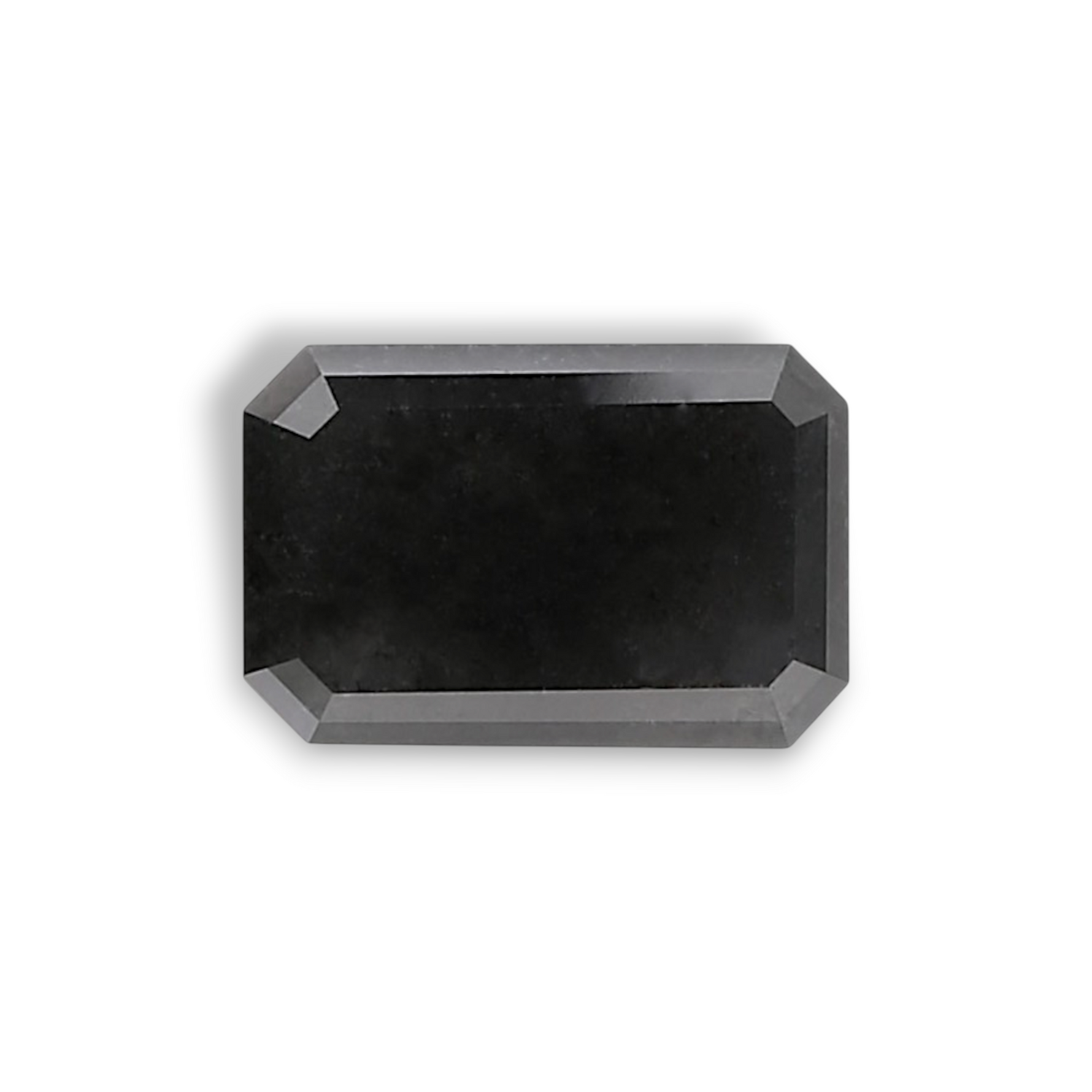 2.64 Carat Natural Black Emerald Diamond GIA