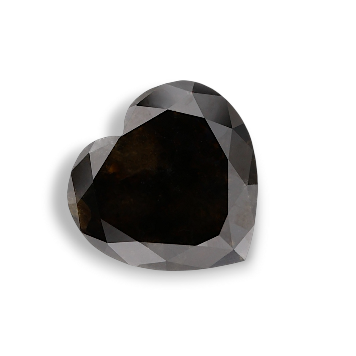 3.65 Carat Natural Black Heart Diamond GIA