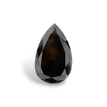 3.6 Carat Natural Black Pear Diamond GIA