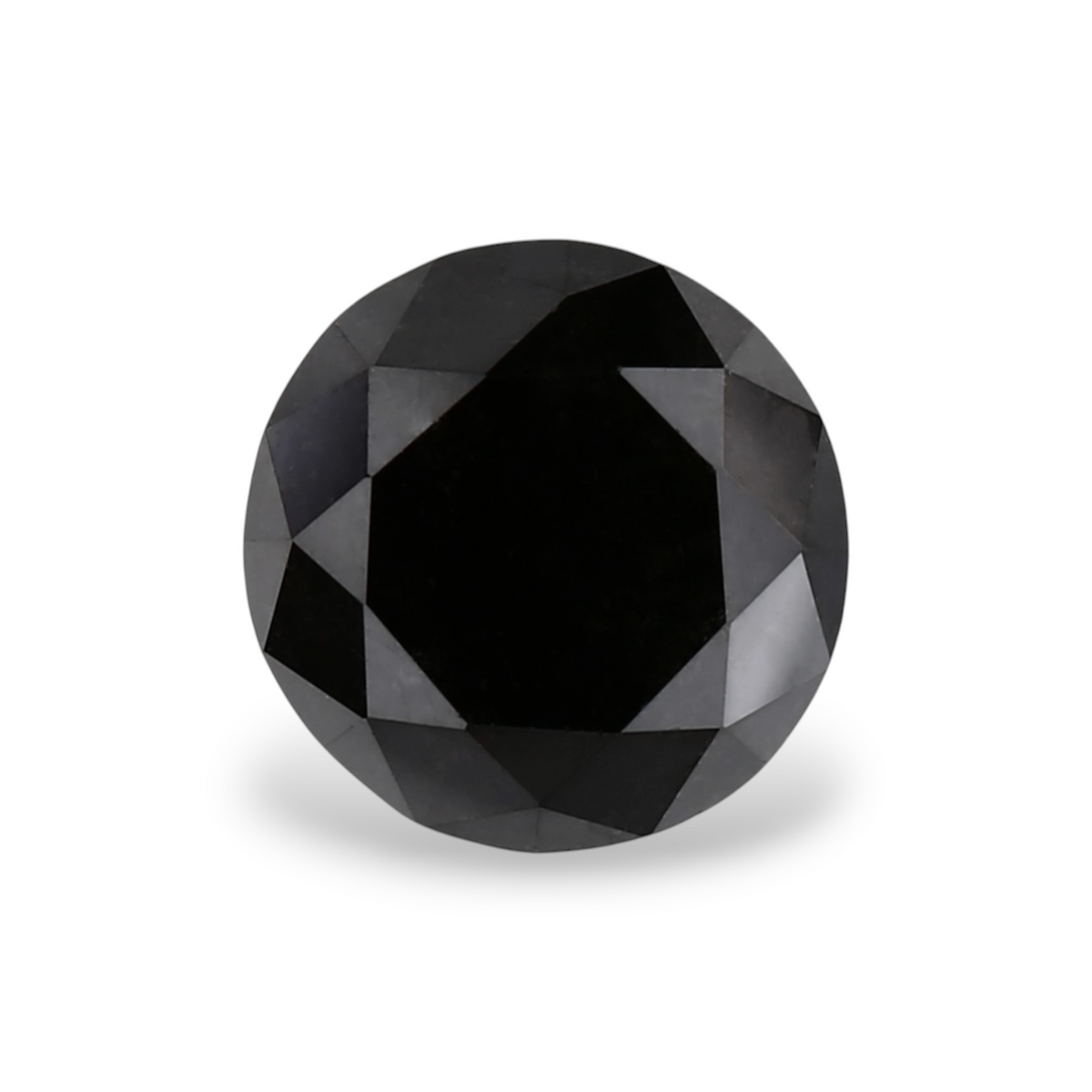1.17 Carat Natural Black Round Diamond GIA