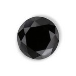 1.17 Carat Natural Black Round Diamond GIA
