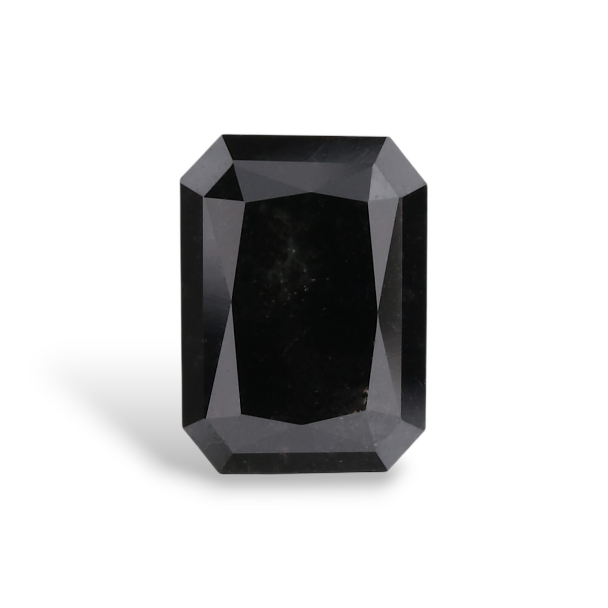 1.01 Carat Natural Black Radiant Diamond GIA
