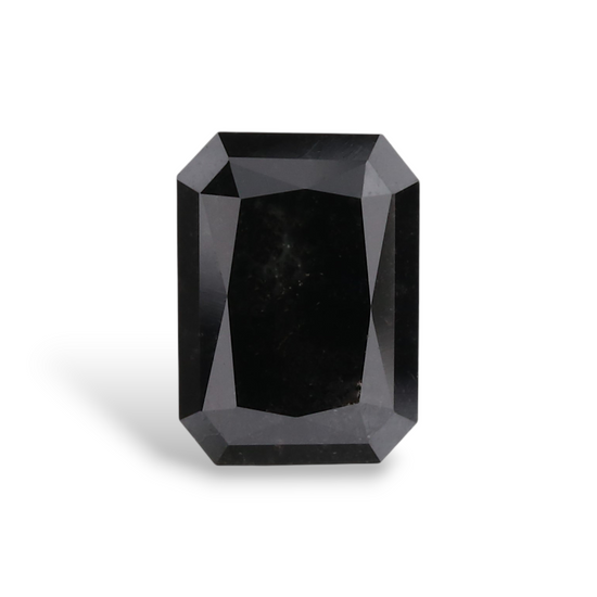 1.01 Carat Natural Black Radiant Diamond GIA