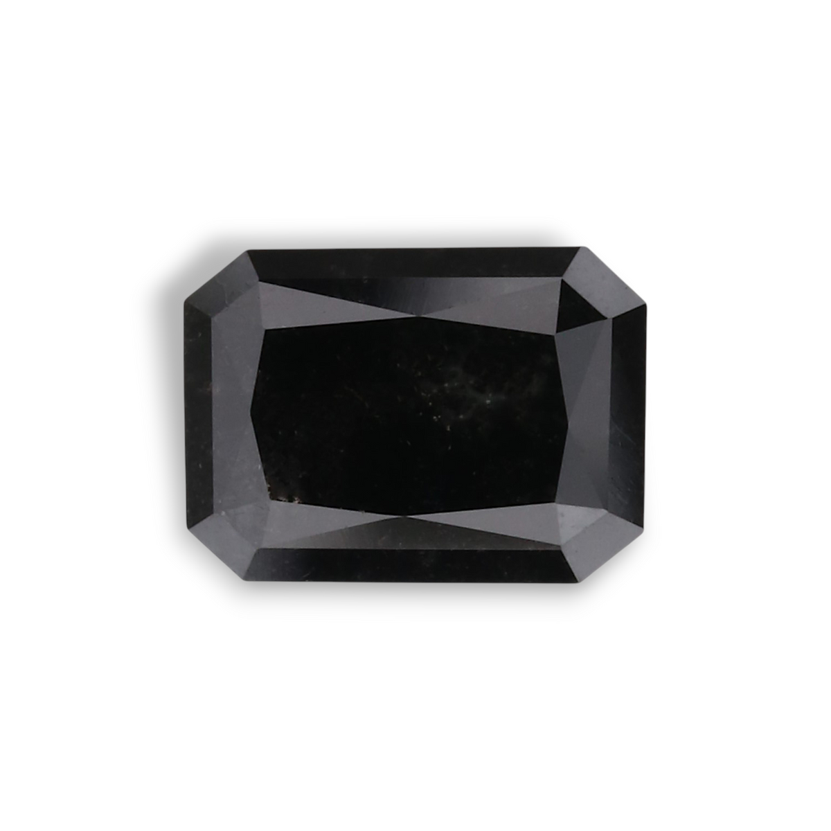 1.01 Carat Natural Black Radiant Diamond GIA