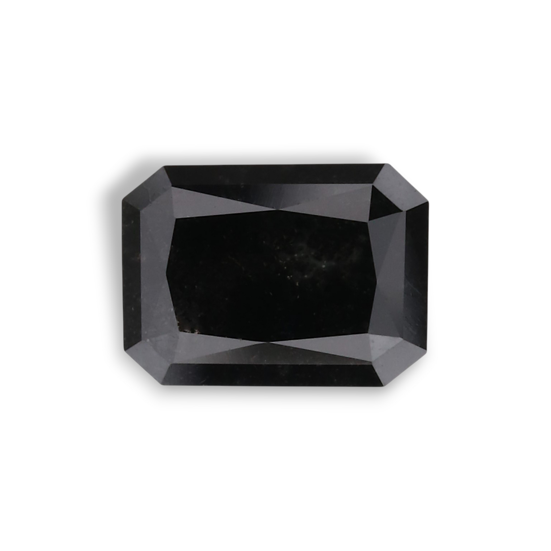 1.01 Carat Natural Black Radiant Diamond GIA
