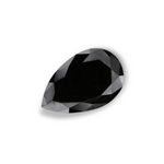 1.37 Carat Natural Black Pear Diamond GIA